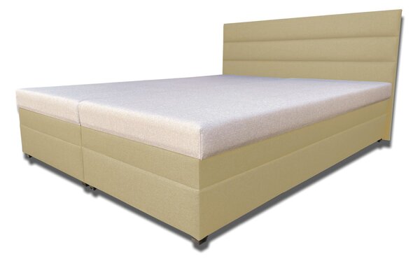 Manželská postel 180 cm Rebeka (se sendvičovými matracemi) (béžová). 1030893