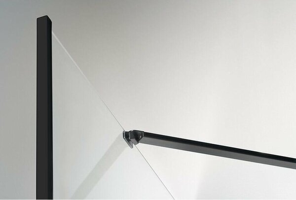 ZOOM LINE BLACK Čtvrtkruhový sprchový kout 900x900mm, čiré sklo, pravý