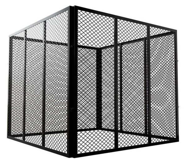 Zahradní kovový kompostér 800 l – černý, vzdušný, odolný