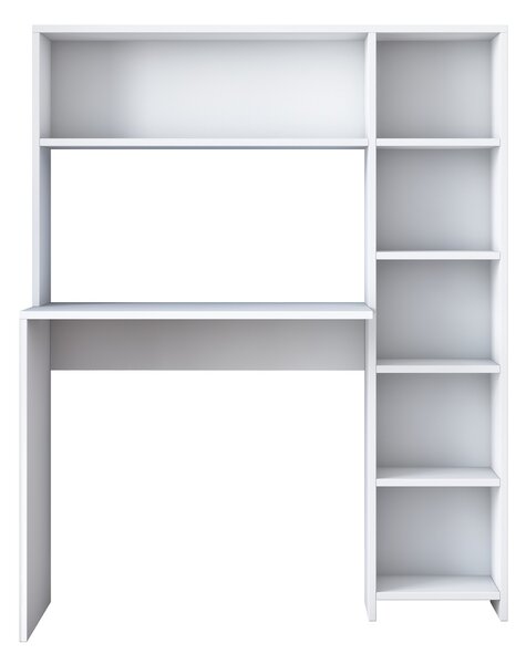 Kalune Design Psací stůl s regálem Hapos 113 cm bílý