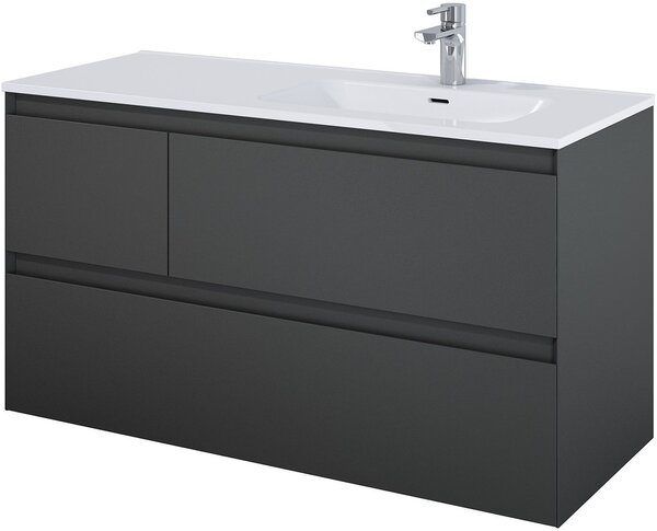 Elita Split skříňka 120x45.8x63.5 cm pod umyvadlo závěsná antracitová RE012005156010