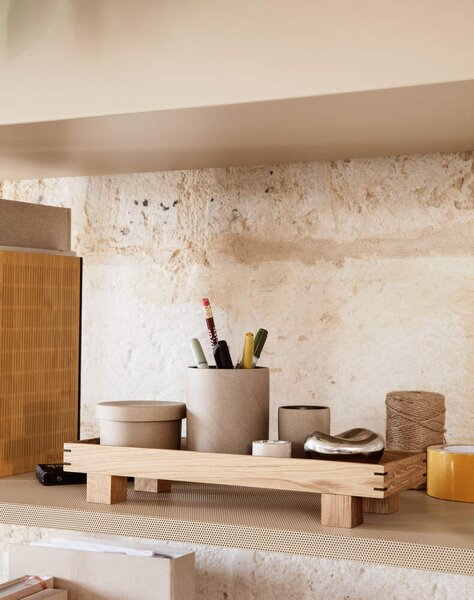Ferm Living Dřevěný tác Bon X small, oak