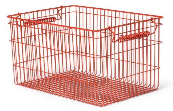 Ferm Living Úložný koš Cala Stackable Baskets 2ks, poppy red