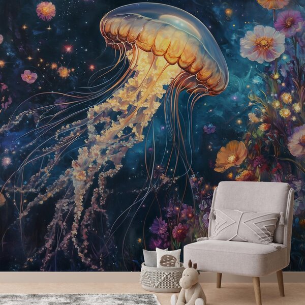 Fototapeta - Magická medúza (245x170 cm)