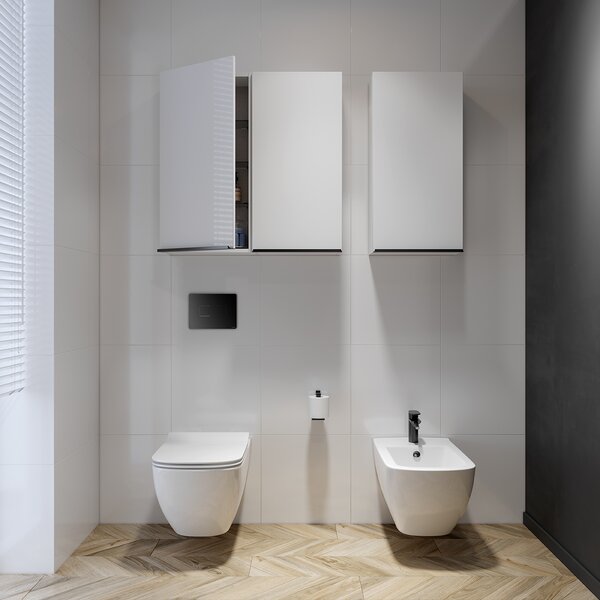 Cersanit Virgo skříňka 40x17.95x80 cm boční závěsná bílá S522-036