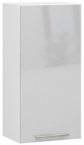 Horní kuchyňská skříňka Ozara W40 H720 (bílá + metalický lesk). 1071189