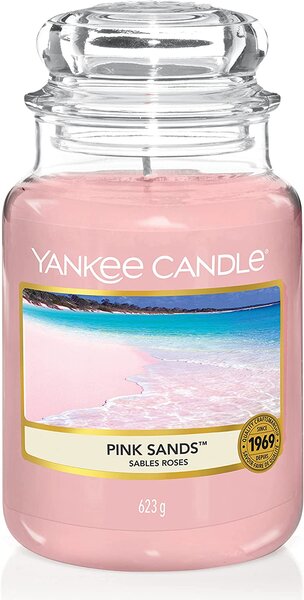 Yankee Candle vonná svíčka Classic ve skle velká Pink Sands 623 g