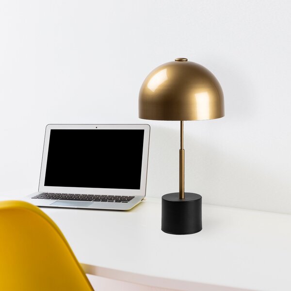 Opviq Stolní lampa Mixes černá/zlatá