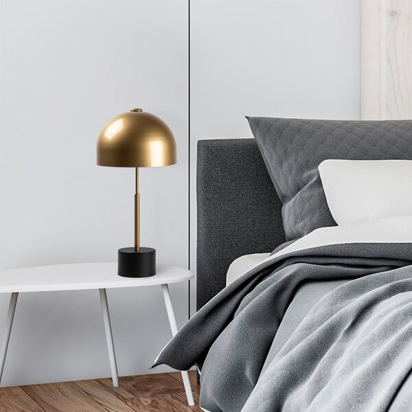 Opviq Stolní lampa Mixes černá/zlatá
