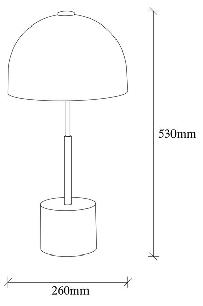 Opviq Stolní lampa Mixes černá/zlatá