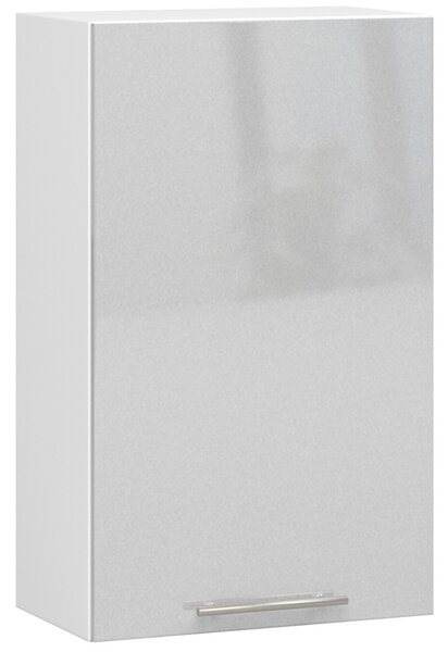 Horní kuchyňská skříňka Ozara W50 H720 (bílá + metalický lesk). 1071195