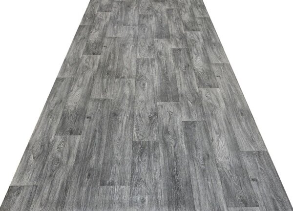 PVC podlaha ACTUAL PLUS AGED OAK 916 šedá/grafitová
