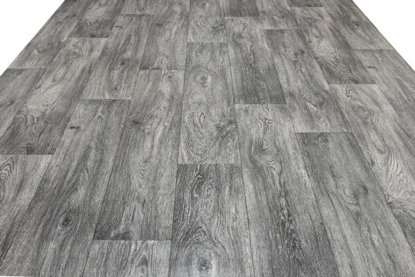 PVC podlaha ACTUAL PLUS AGED OAK 916 šedá/grafitová