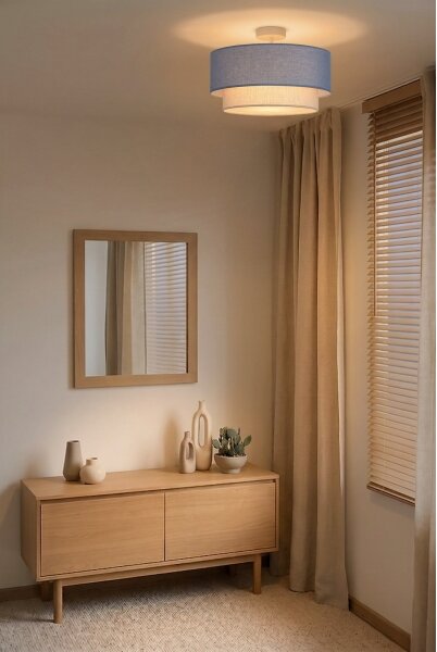 Brilagi - LED Přisazený lustr BOHO ECO 1xE27/10W/230V pr. 40 cm modrá/krémová