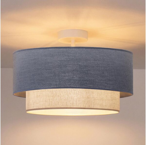 Brilagi - LED Přisazený lustr BOHO ECO 1xE27/10W/230V pr. 40 cm modrá/krémová