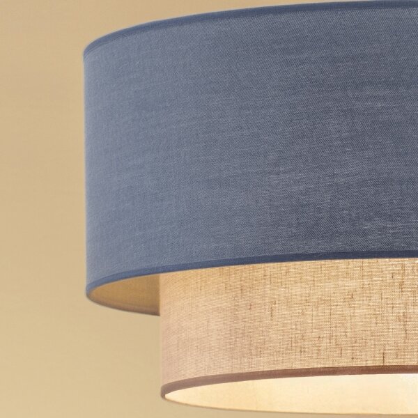 Brilagi - LED Lustr na lanku BOHO ECO 1xE27/10W/230V pr. 40 cm modrá/krémová