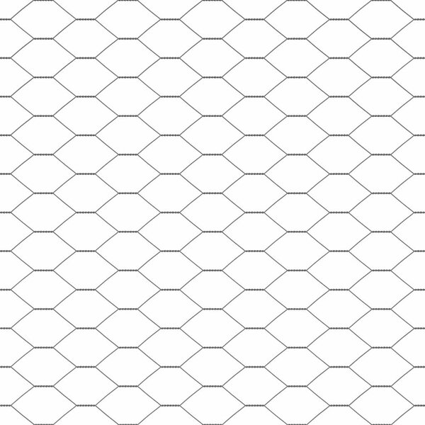 Hexagonální plot s podpěrou 50 x 1,2 m Ocel potažená PVC Šedá 3353276
