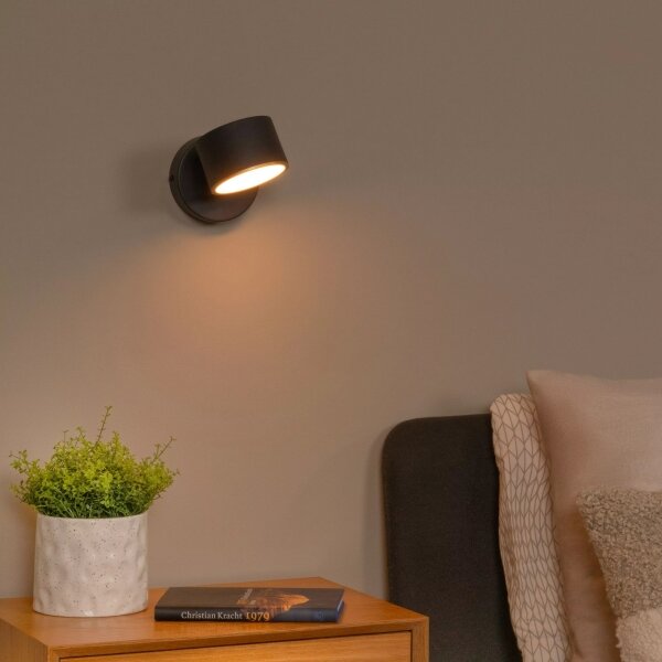Lucide 44217/08/30 - LED Nástěnné bodové svítidlo GIAN LED/9W/230V černá