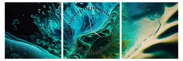 Obraz - Abstraktní pozadí (s hodinami) (90x30 cm)