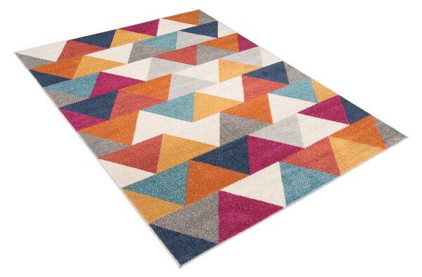 Kusový koberec Lazur - trojúhelníky 5 - multicolor