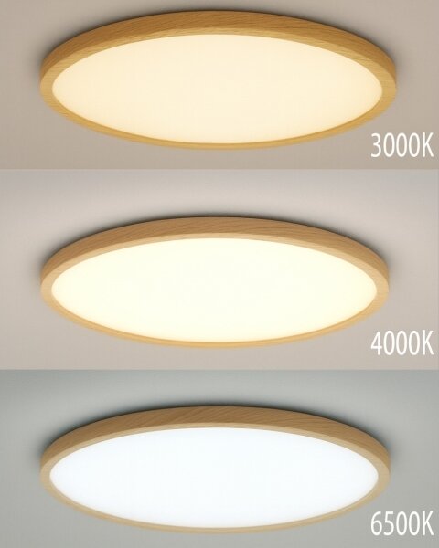 LED Stropní svítidlo LED/40W/230V 3000/4000/6500K pr. 50 cm béžová