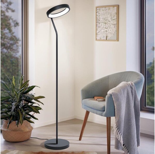Eglo 32327 - LED RGBW Stm. stojací lampa MARGHERA-C LED/15,5W/230V černá