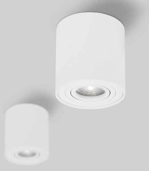 Bílé kovové bodové světlo Nova Luce Gozzano 8 cm