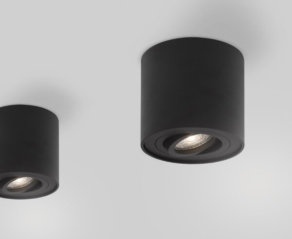 Černé kovové bodové světlo Nova Luce Gozzano 8 cm