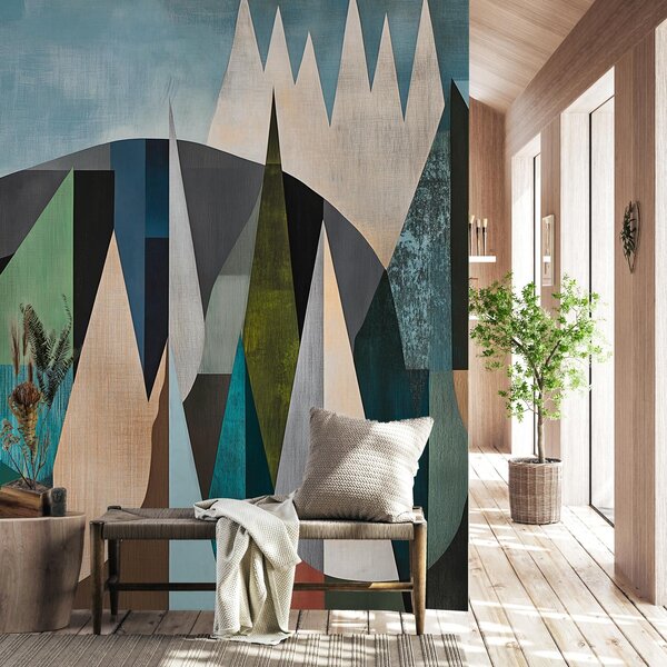 Fototapeta - Přírodní geometrická abstrakce III. (245x170 cm)