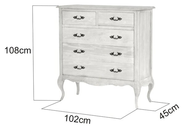 LivinHill Komoda Venezia 102 cm z masivu dub Benátský