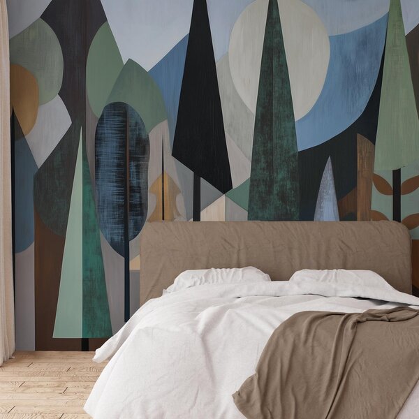 Fototapeta - Přírodní geometrická abstrakce II. (245x170 cm)
