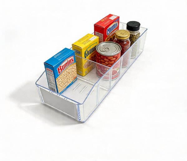 Usporadejto.cz Úložný box, ideální do spíže, s etiketou + 2 přepážky, BITO, 40x13cm