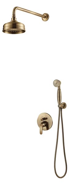 Omnires Art Deco sprchová sada pod omítku s dešťovou sprchou || SYSAD26BR