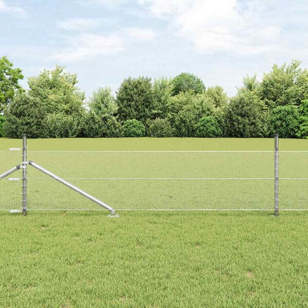 Hexagonální plot s podpěrou 10 x 0,5 m Pozinkovaná ocel 3353328