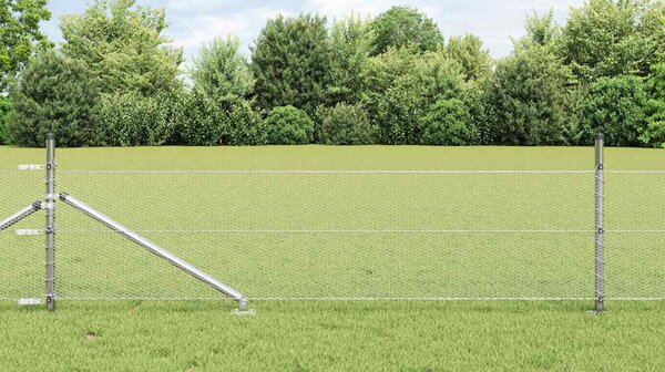 Hexagonální plot s podpěrou 10 x 0,4 m Pozinkovaná ocel 3353324