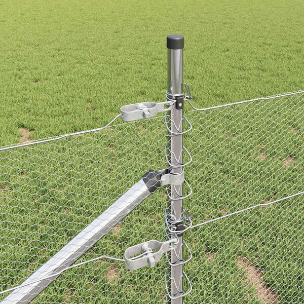 Hexagonální plot s podpěrou 10 x 0,5 m Pozinkovaná ocel 3353328