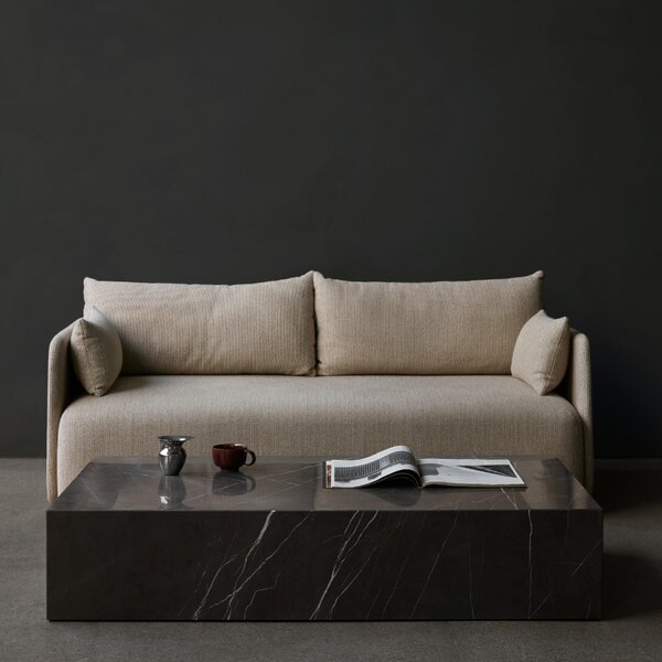 Audo CPH Hnědo šedý mramorový konferenční stolek AUDO PLINTH 137 x 76 cm