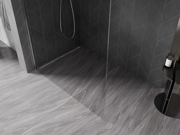 Mexen Kioto-X L stěna sprchová Walk-in 60 x 200 cm, transparentní 10 mm, chrom - 800-060-107-01-00-X