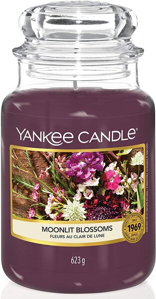 Yankee Candle vonná svíčka Classic ve skle velká Moonlit Blossoms 623 g