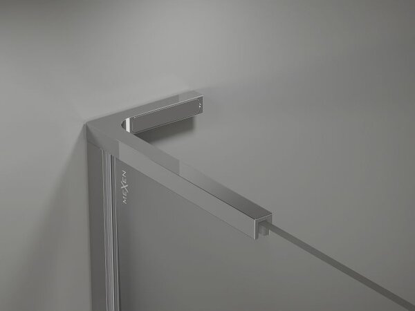 Mexen Kioto-X L stěna sprchová Walk-in 60 x 200 cm, transparentní 10 mm, chrom - 800-060-107-01-00-X
