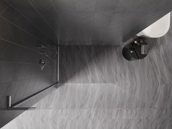 Mexen Kioto-X L stěna sprchová Walk-in 60 x 200 cm, transparentní 10 mm, chrom - 800-060-107-01-00-X