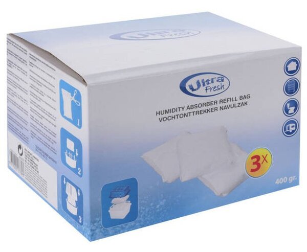 Domácí pohlcovač vlhkosti, 3 x 400 g