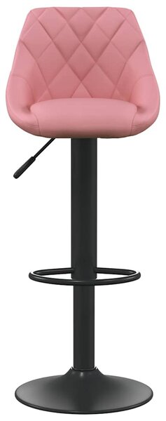 Barové židle 2 ks růžové samet 335354