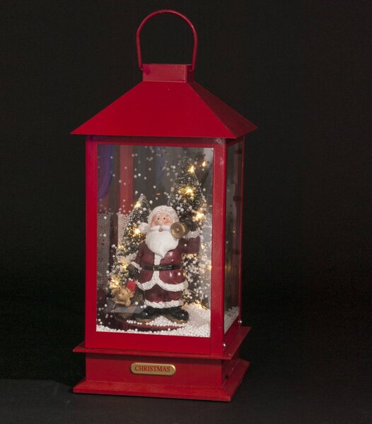 Lucerna Santa Claus, LED podsvíceni, 38 cm
