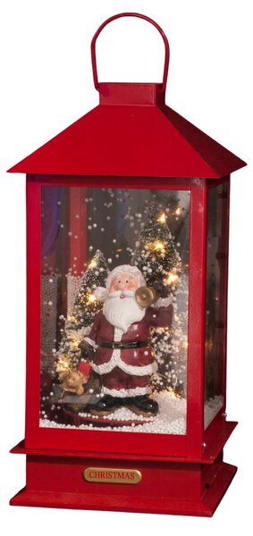 Lucerna Santa Claus, LED podsvíceni, 38 cm