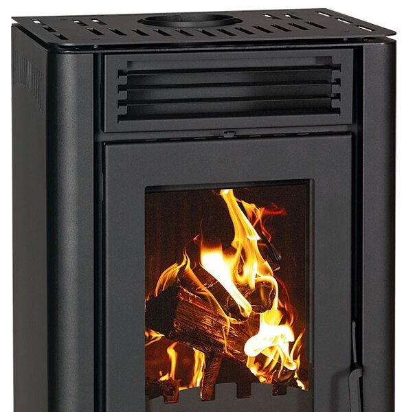 Prity K3GT D černá 8,1kw. krbová kamna, A+