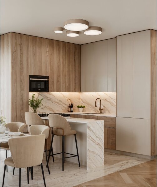 Brilagi - LED RGBW Stmívatelné stropní svítidlo CLARE 5xE27/9W/230V Wi-Fi béžová