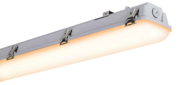 BIG WHITE SLV IMPERVA 120 CW LED, vnitřní nástěnné a stropní nástavbové svítidlo, IP66, šedá, 3000K 1001314