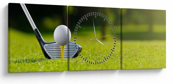 Obraz - Golf (s hodinami) (90x30 cm)