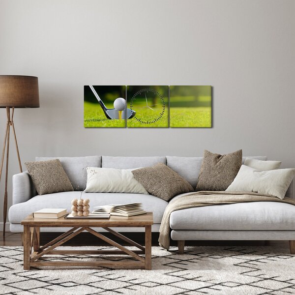 Obraz - Golf (s hodinami) (90x30 cm)